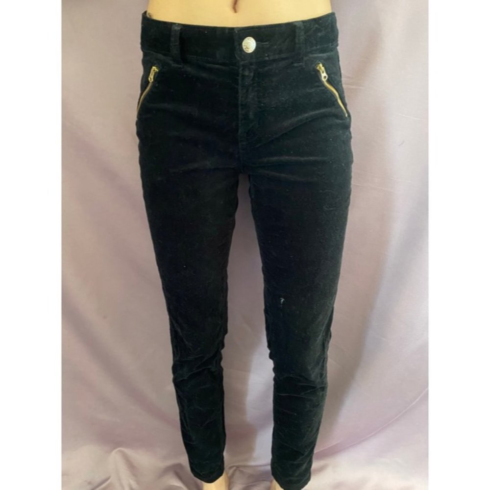 Black velvet jeans size 24